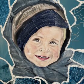 Portret in Blauwtinten